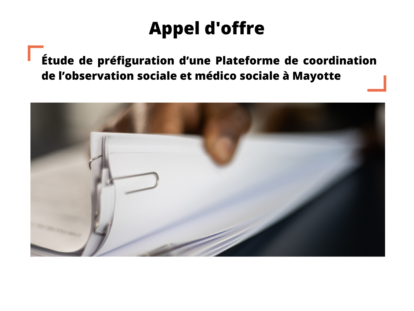 Étude de préfiguration d’une Plateforme de coordination de l’observation sociale et médico-sociale à Mayotte